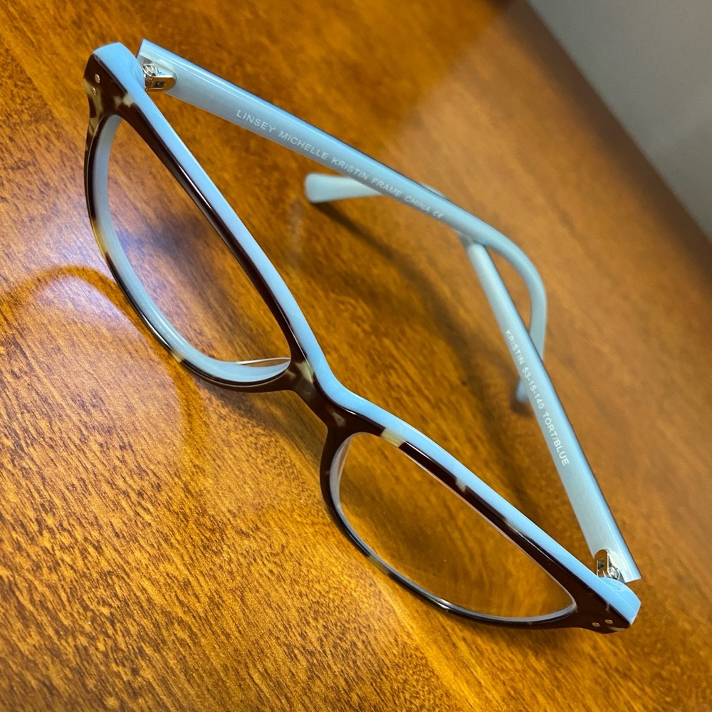 Tortoiseshell / Blue Glasses Frames - image 2